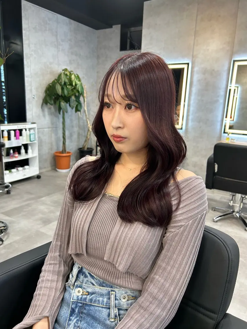 セミロング カラー ヘアアレンジ ヘアカラー トリートメント ブリーチなしの達人 🌈KAITOのヘアスタイル
