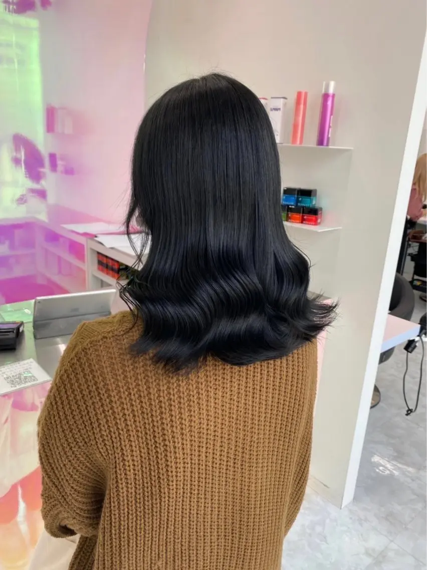 ロング カラー ヘアアレンジ ヘアカラー レイヤー×透明感カラ ーHAYATOのヘアスタイル