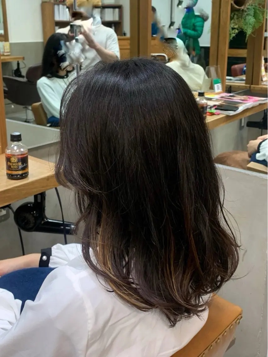 セミロング パーマ ✂️RIKUKI🎨 【駒込美容師🎀】のヘアスタイル