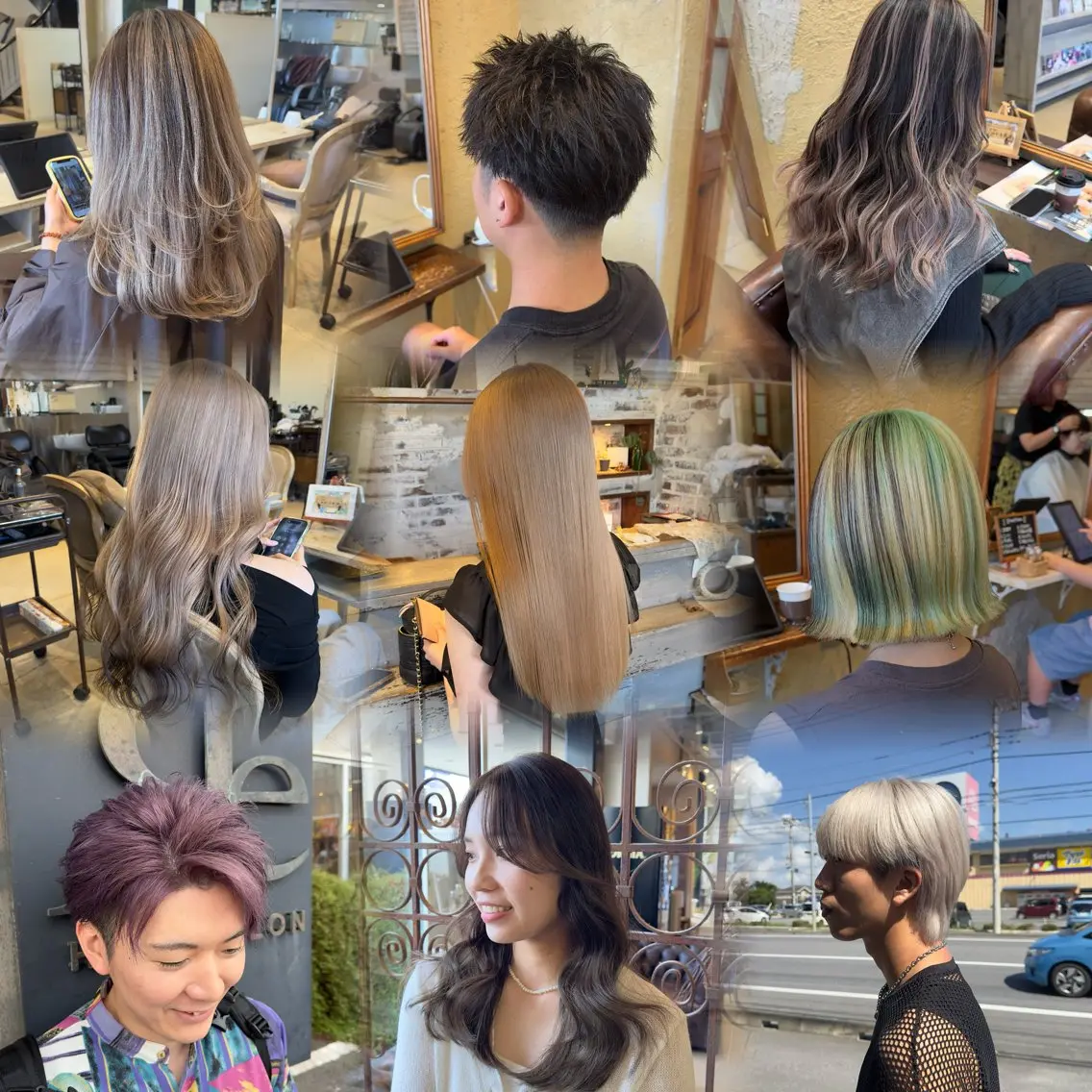 セミロング カラー メンズ カット ヘアカラー トリートメント 中村 龍輝のヘアスタイル