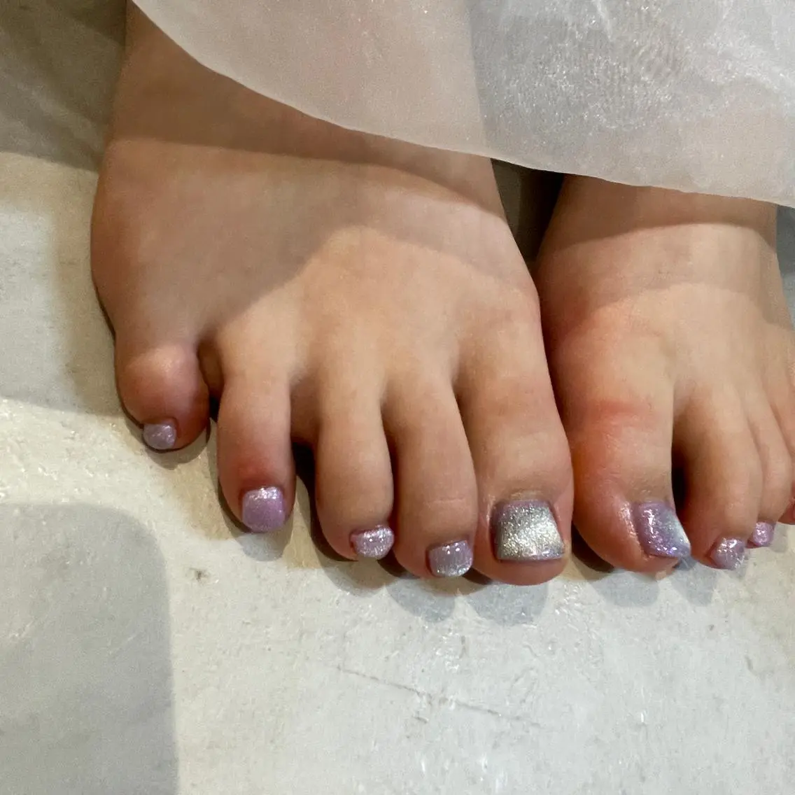ショート ネイル フットネイル nail salon neigeのネイルデザイン