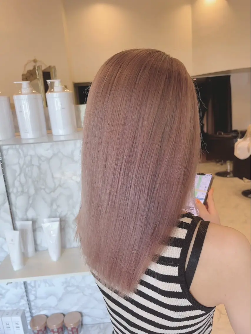 セミロング カット ヘアカラー トリートメント 💎JADE GRACE💎のヘアスタイル