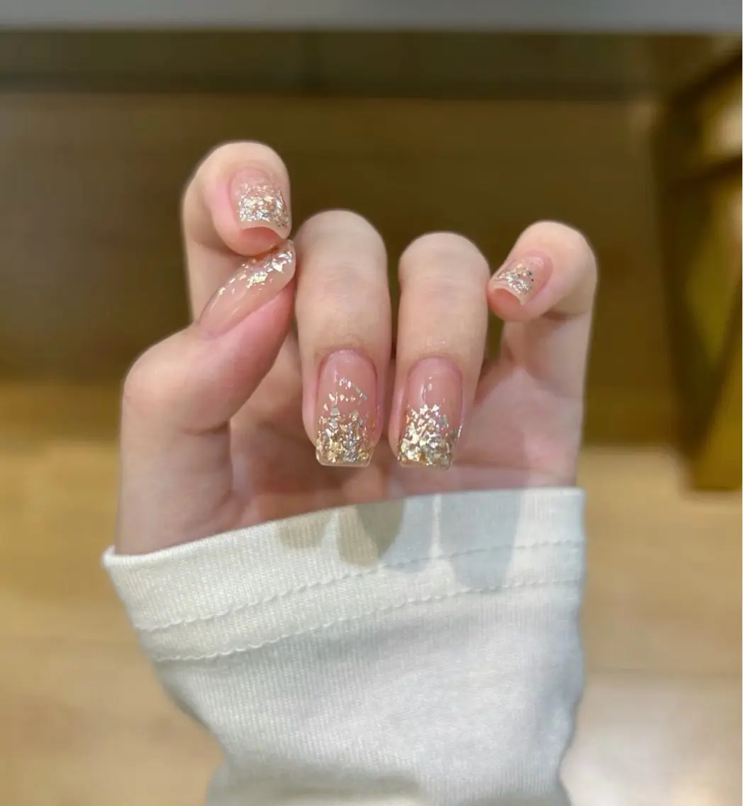 ラメグラデーションの写真