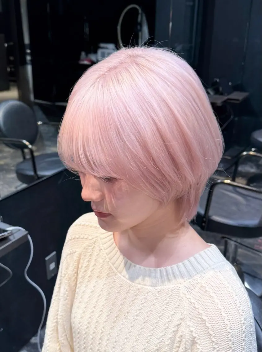 ショート カラー ヘアカラー ブロンド/ハイトーン カラー🎀🪽みさきのヘアスタイル
