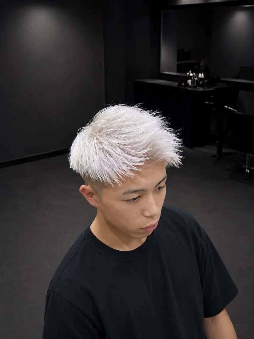 ⚔️ミニモ限定メニュー⚔️全頭ホワイト+ジェットモヒカンの写真