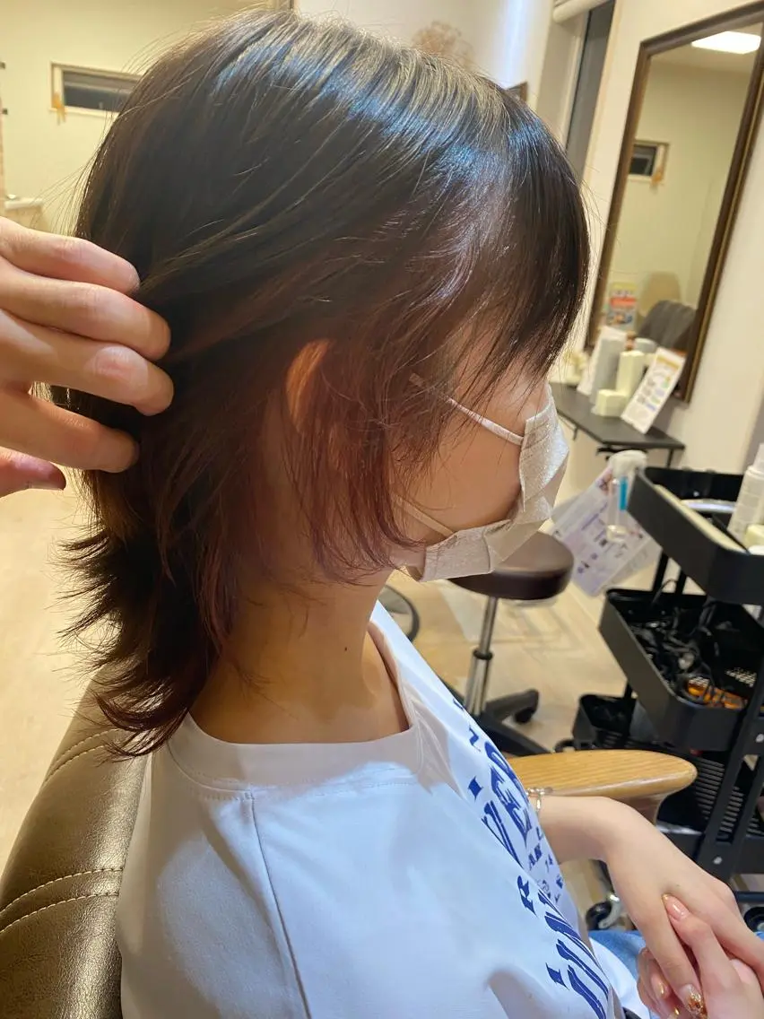 カット＋透明感ダメージレスカラー🎨の写真