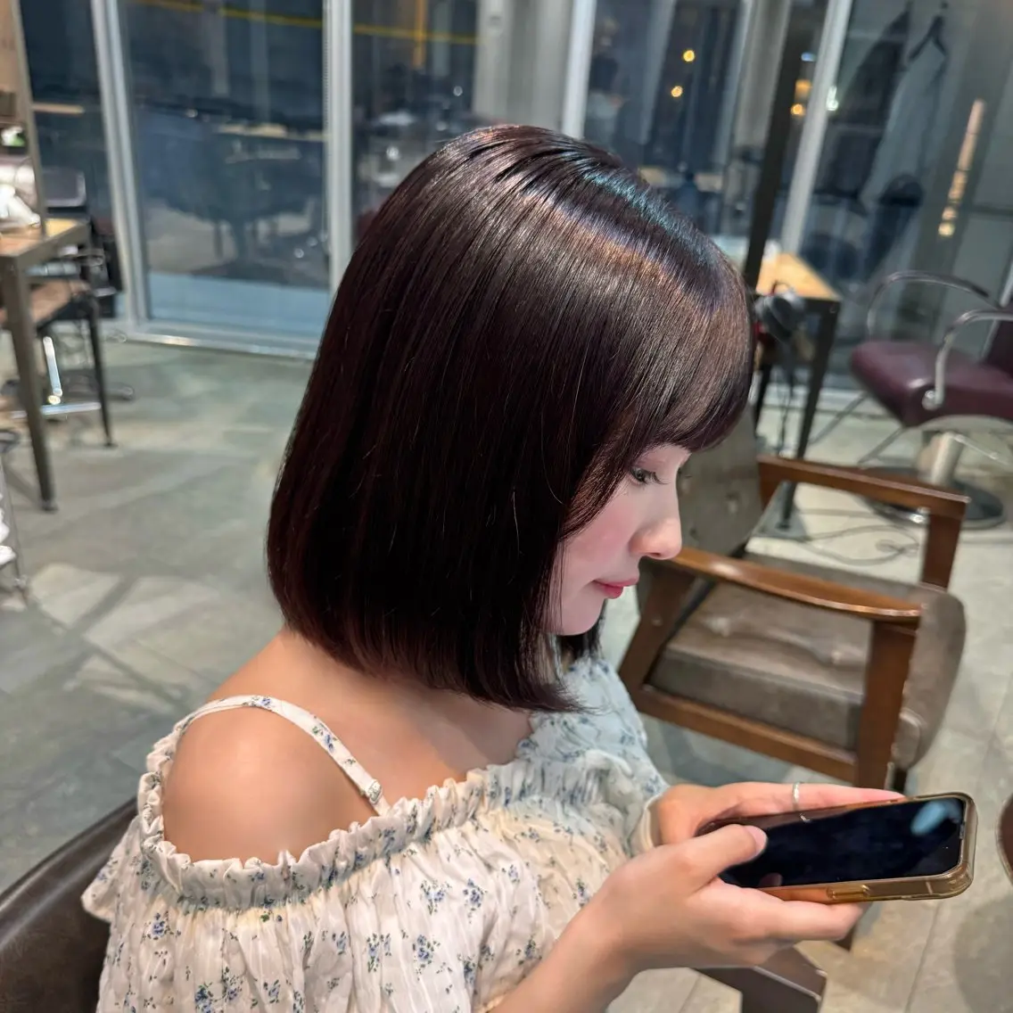 【🎀ミニモ開設記念🎀】ケアカラー👩🏼＋潤いトリートメント付きの写真