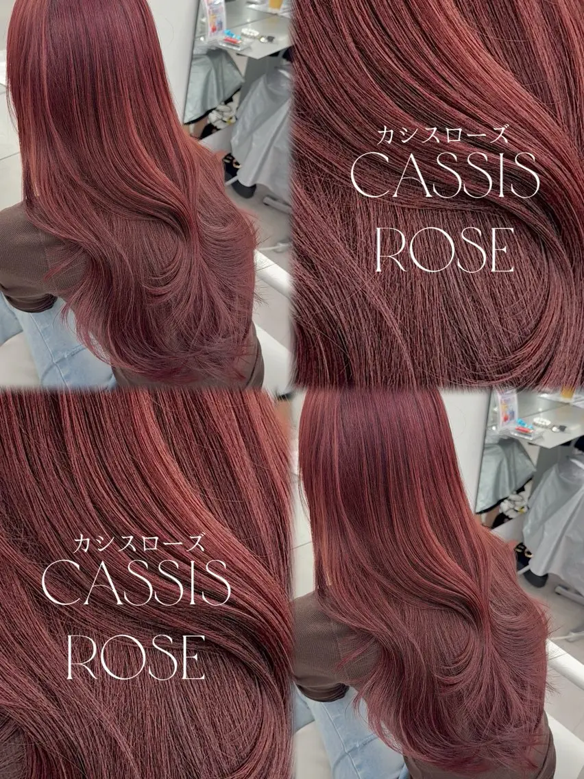 セミロング カット ヘアカラー トリートメント 割れない顔まわり× 小顔補正レイヤー難波のヘアスタイル