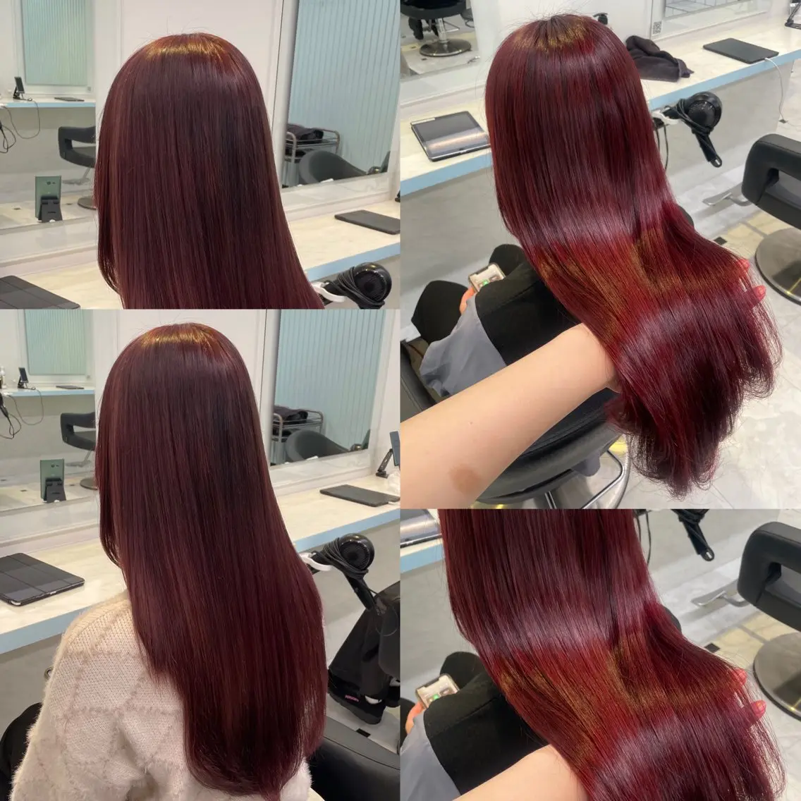 ロング カラー ヘアアレンジ ヘアカラー 🇰🇷韓流暖色ヘア 🍒saaya🍒のヘアスタイル