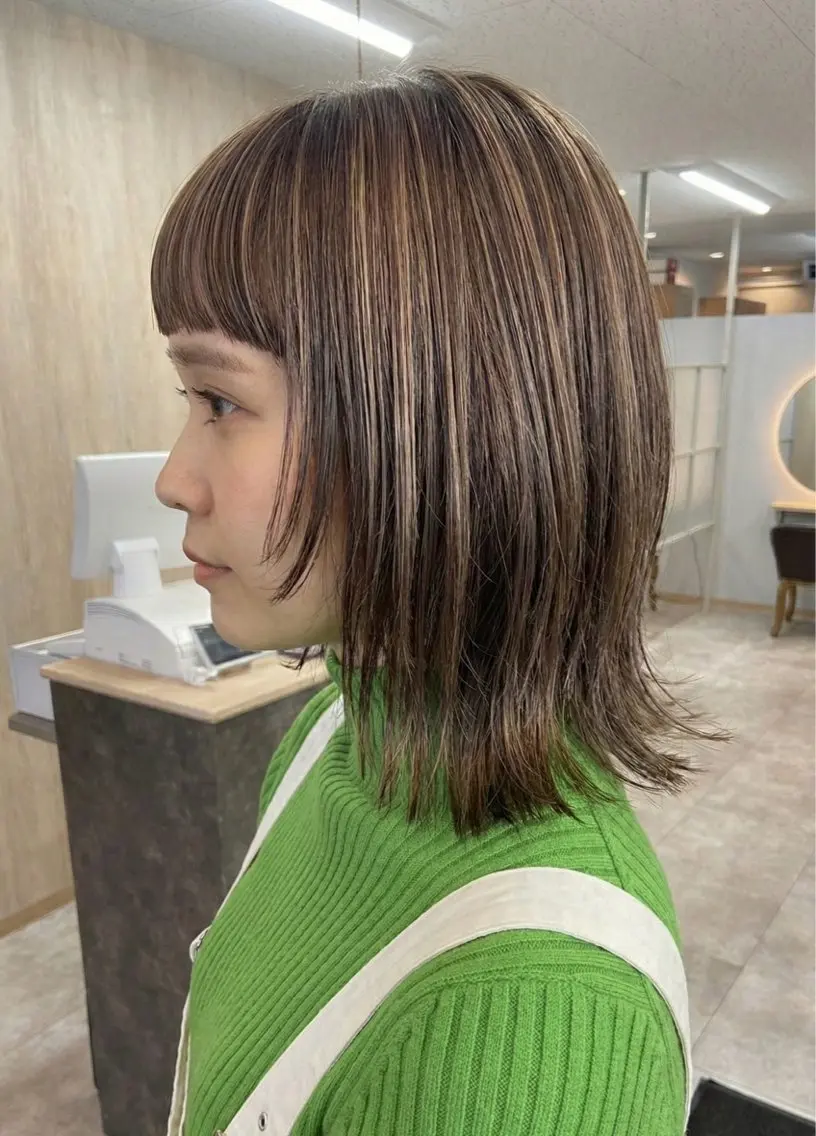 ミディアム カラー カット ヘアカラー トリートメント 口コミ150件超え 💬☘️笹岡航太のヘアスタイル