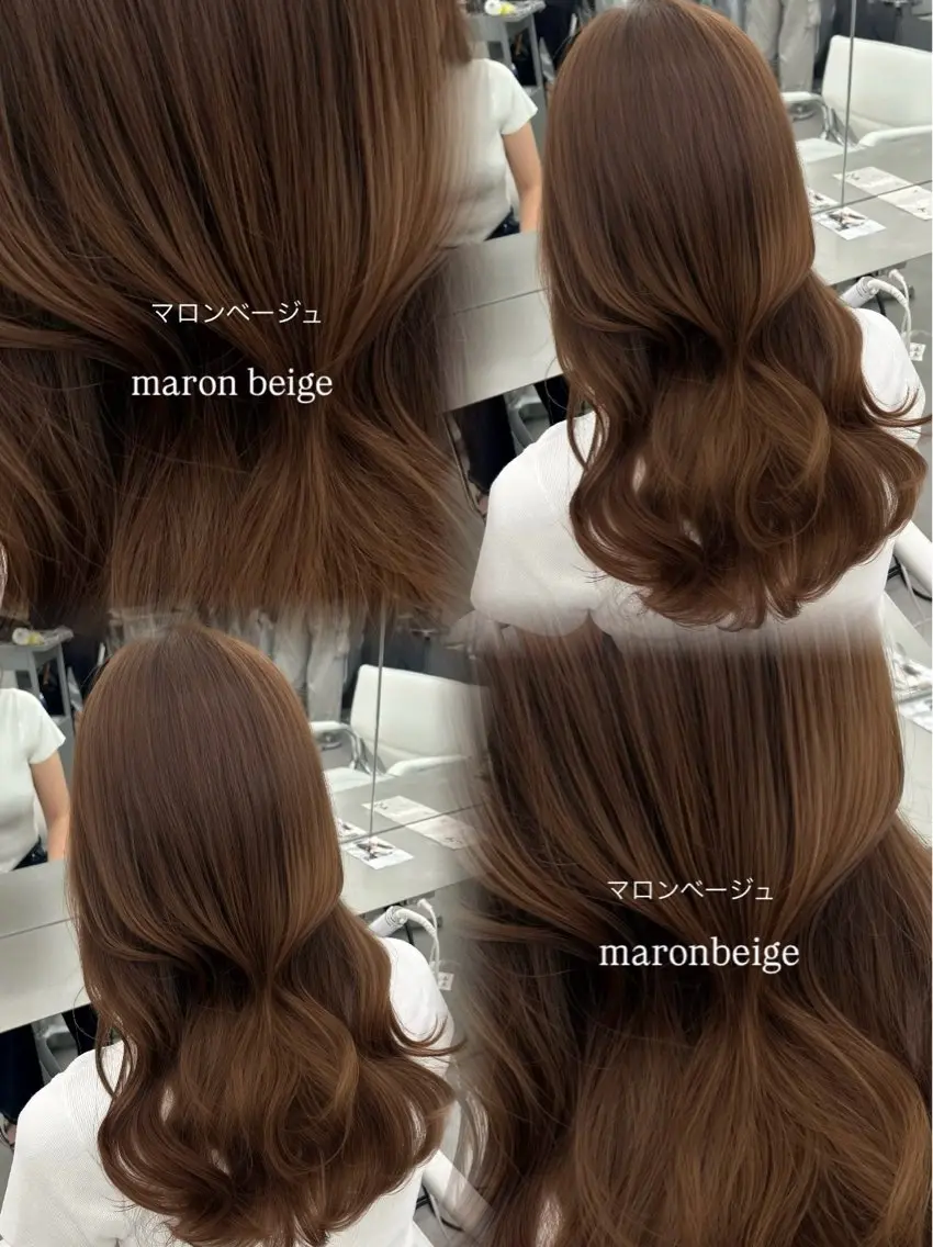 ロング カラー ベージュカラー カット ヘアカラー トリートメント 韓国ヘア/顔周り ヘアセット/加藤優里のヘアスタイル