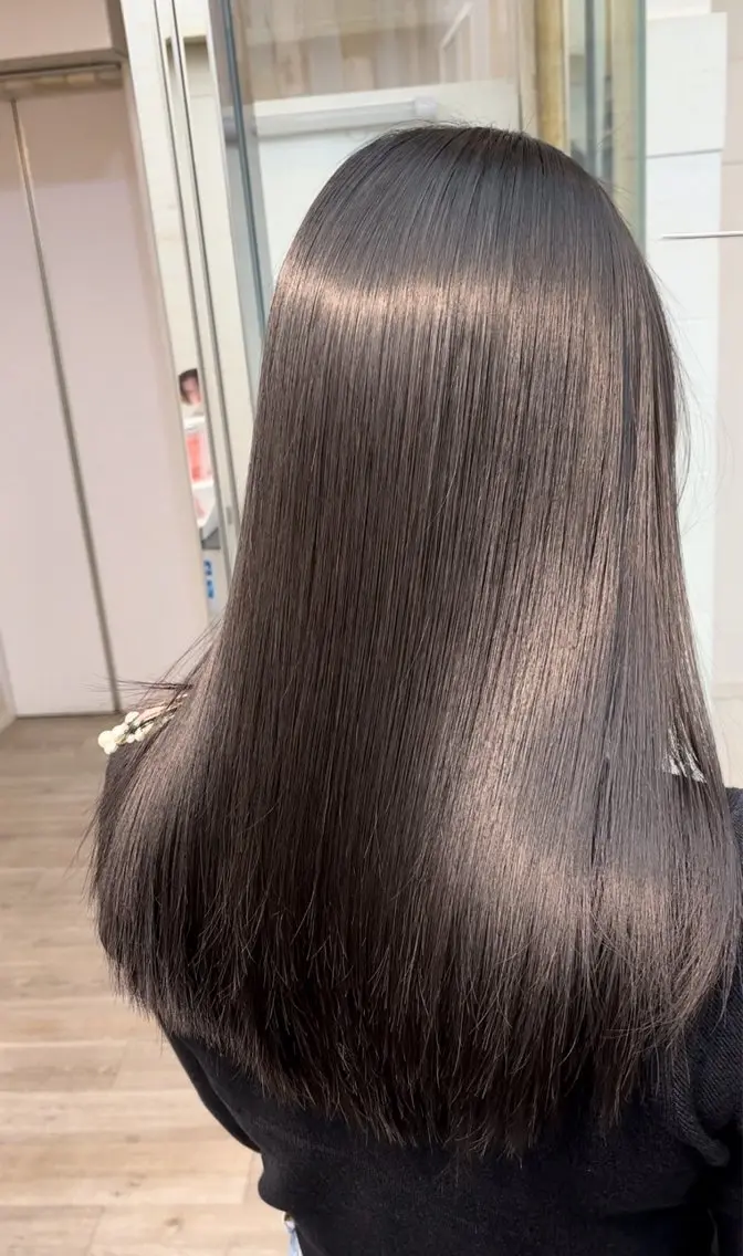 セミロング カラー パーマ ヘアアレンジ 髪質改善 似合わせカット トリートメント ✨綺麗が続くカット ✨/星野六三四のヘアスタイル