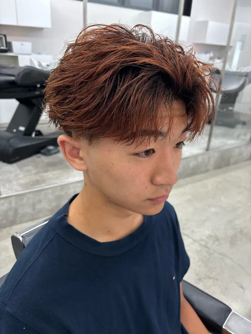 カラー パーマ メンズ カット ヘアカラー パーマ 土岐/メンズ専門 パーマ特化美容師🔥のヘアスタイル