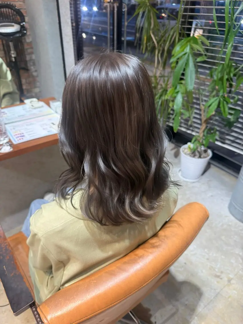 カラー ヘアカラー RUA/ 韓国スタイル🎀🩵のヘアスタイル