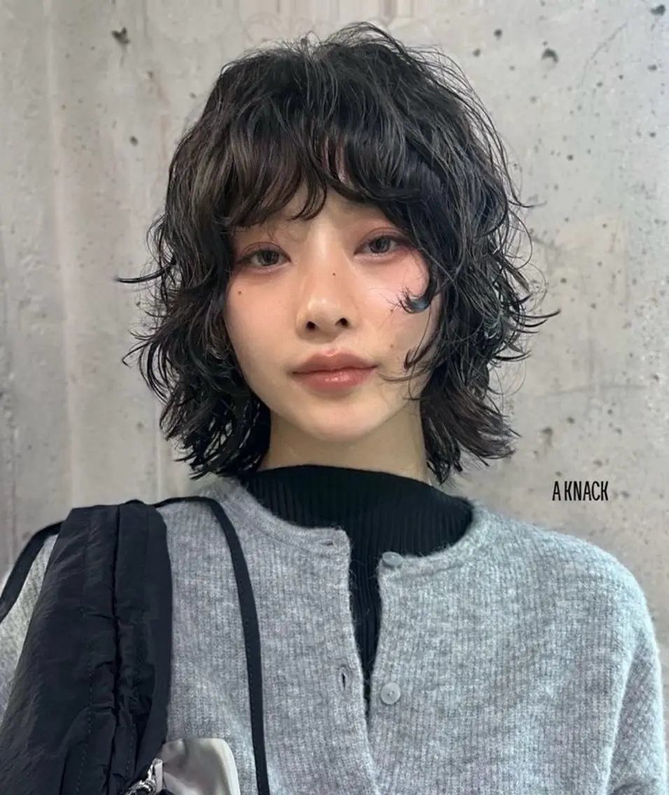 カット+ケアパーマ+トリートメント(ショート〜ボブの長さ限定です!)【仕上がりのお写真撮らせて頂きます🙂↕️)の写真