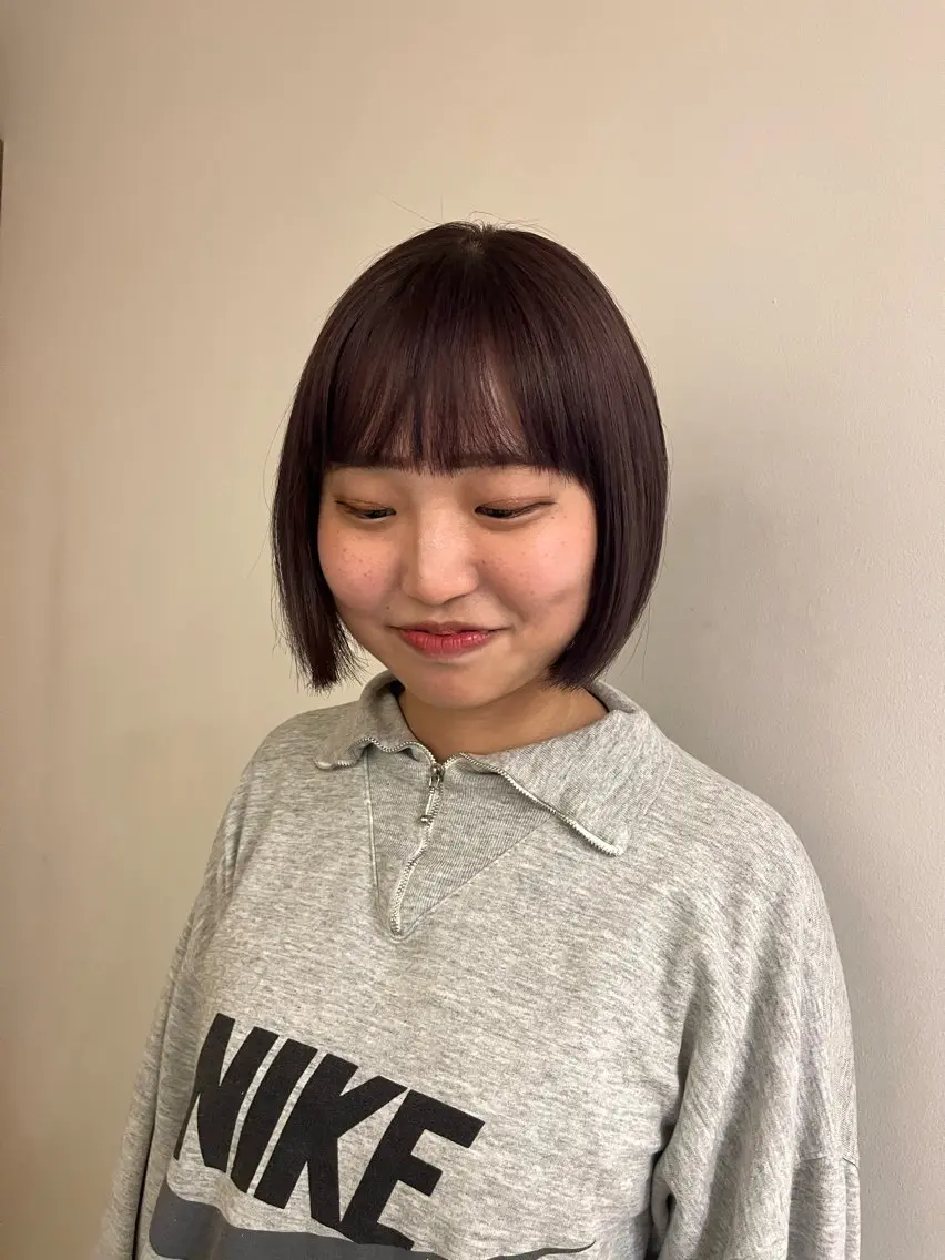 ミディアム カラー ラベンダーカラー ヘアカラー 福井 大翔のヘアスタイル