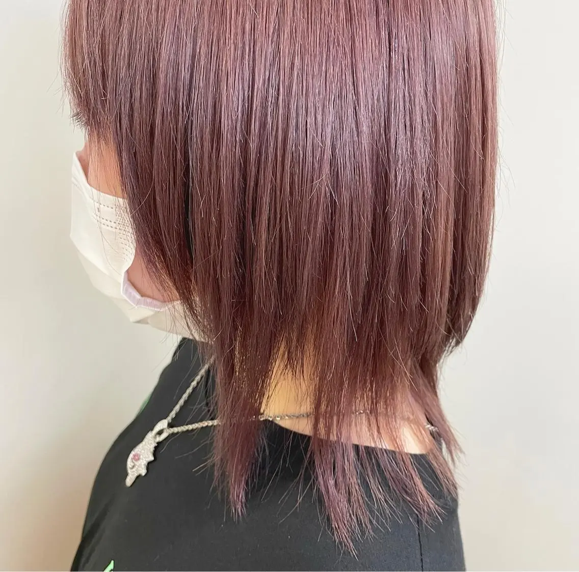 カラー ベージュカラー ピンクカラー ピンクベージュ 小濵 美月のヘアスタイル
