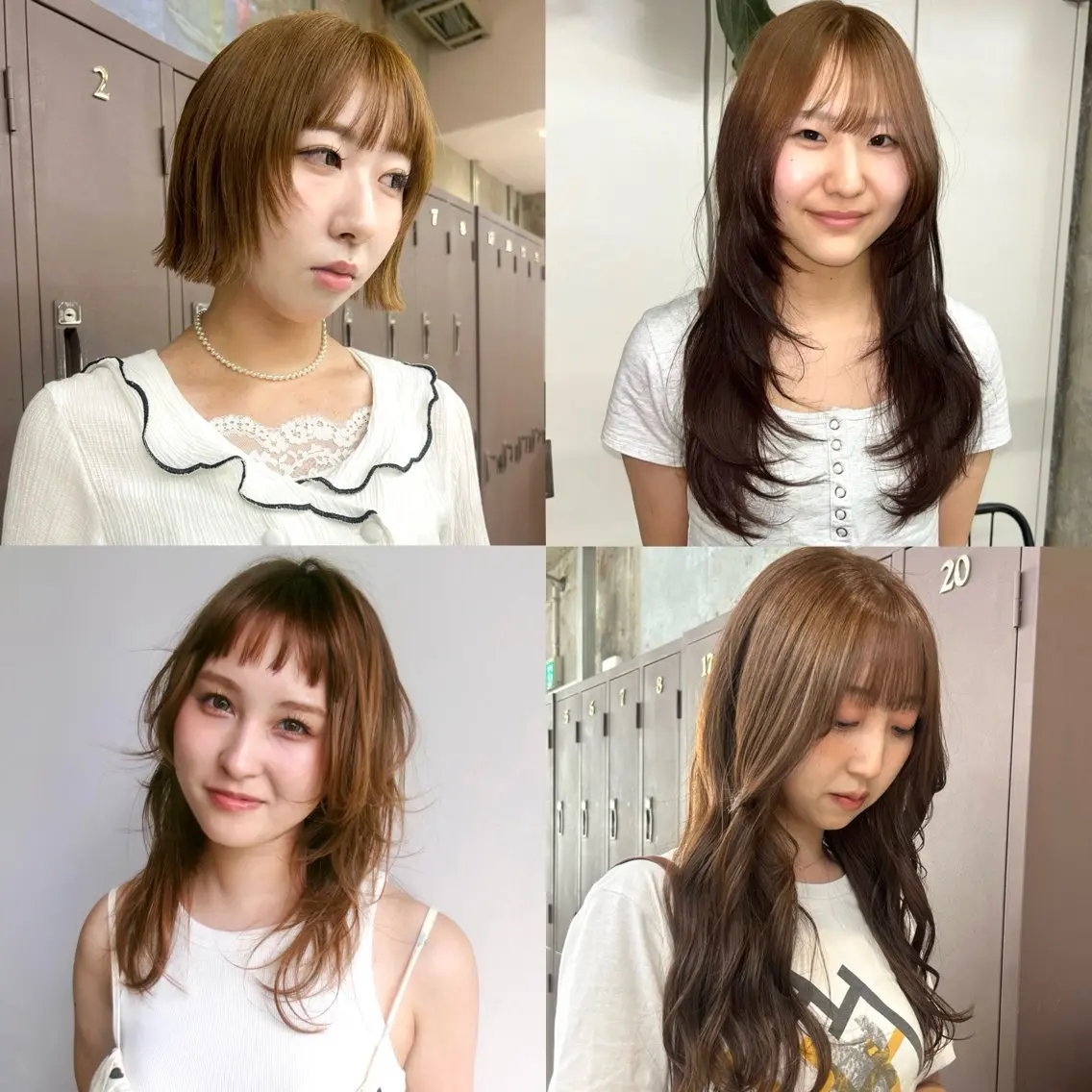 セミロング カラー ブラウンカラー ヘアカラー 伊藤ほのか/柔らかパ ーマ/ダブルカラーのヘアスタイル