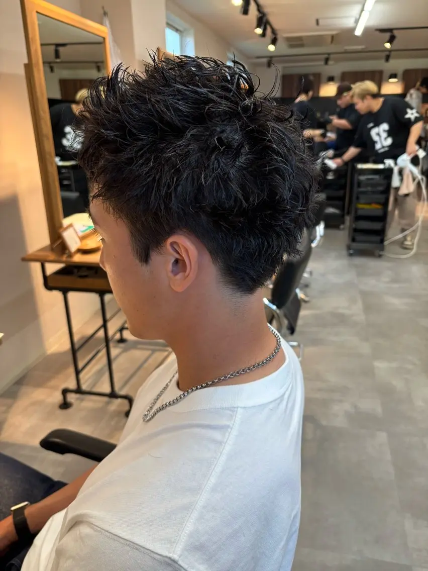 パーマ メンズ メンズパーマ スパイキーショート カット パーマ 保立メンズパーマ /メンズカット船橋駅のヘアスタイル