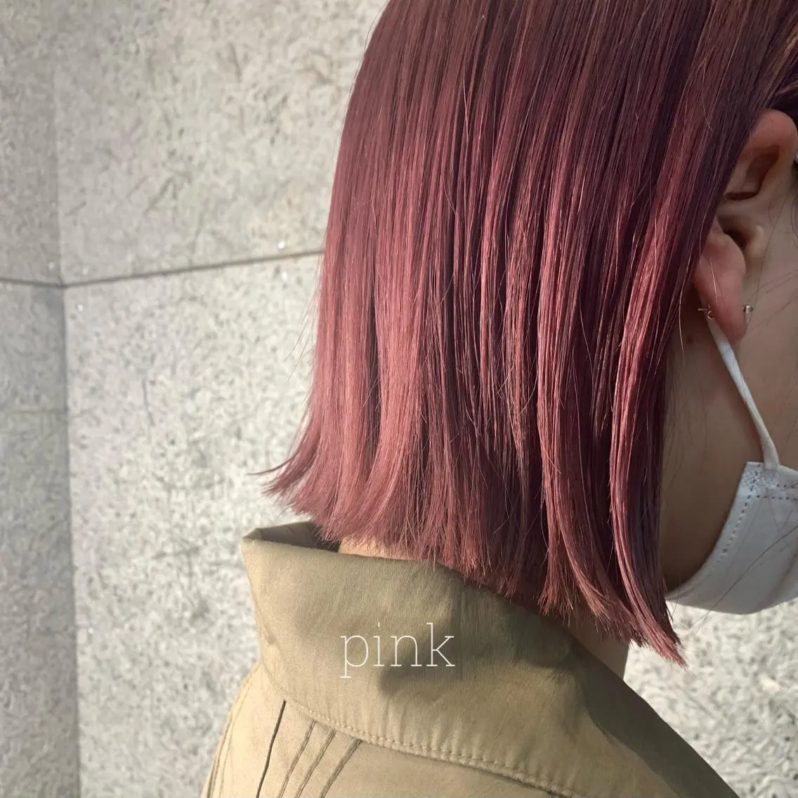 ミディアム カラー RINA🧤 デザインとボブのヘアスタイル