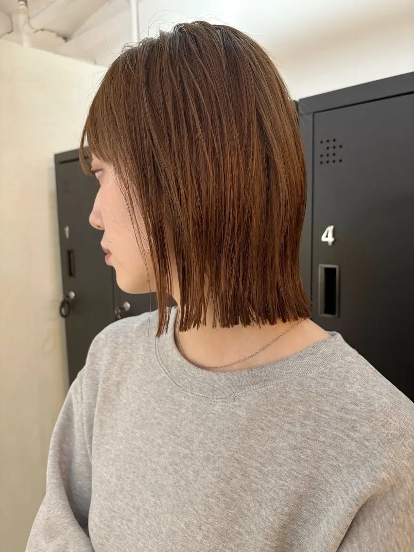 ショート カット ヘアカラー トリートメント 西田 美侑/ 前髪・顔周りカットのヘアスタイル