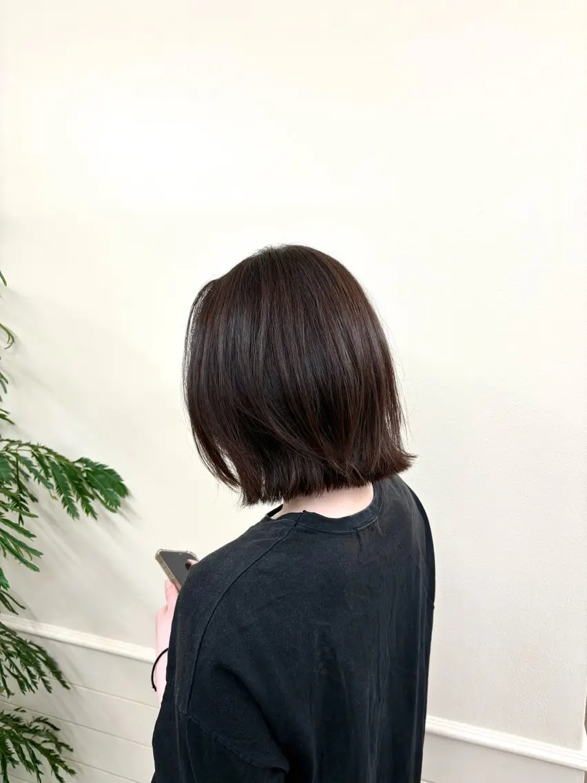 ミディアム カット ヘアカラー トリートメント 美髪矯正🤎レイヤー /髪質改善/issaのヘアスタイル
