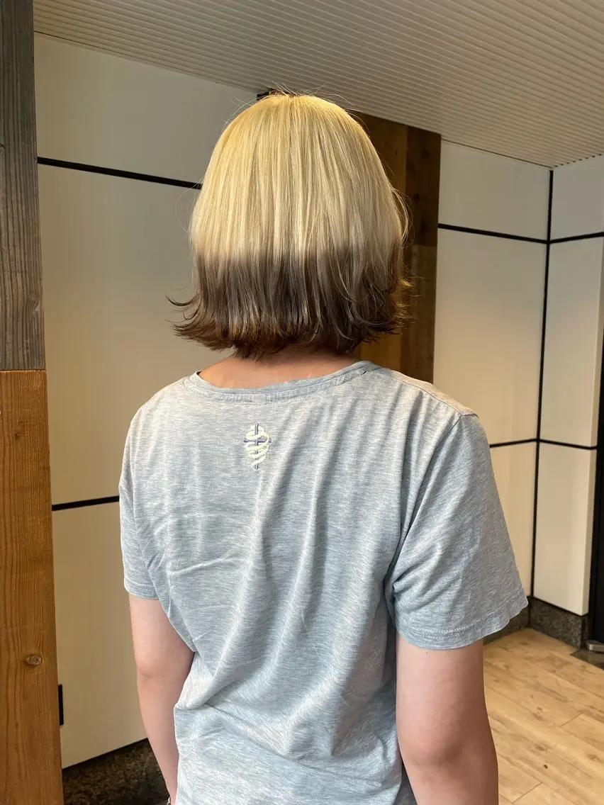 ショート カラー ヘアカラー 渋谷 留菜のヘアスタイル