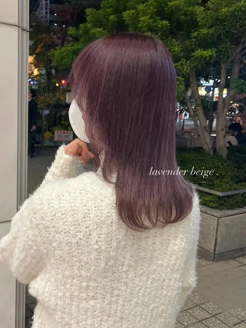 セミロング カラー ブリーチ 透明感×レイヤー 【梅田】KANONのヘアスタイル