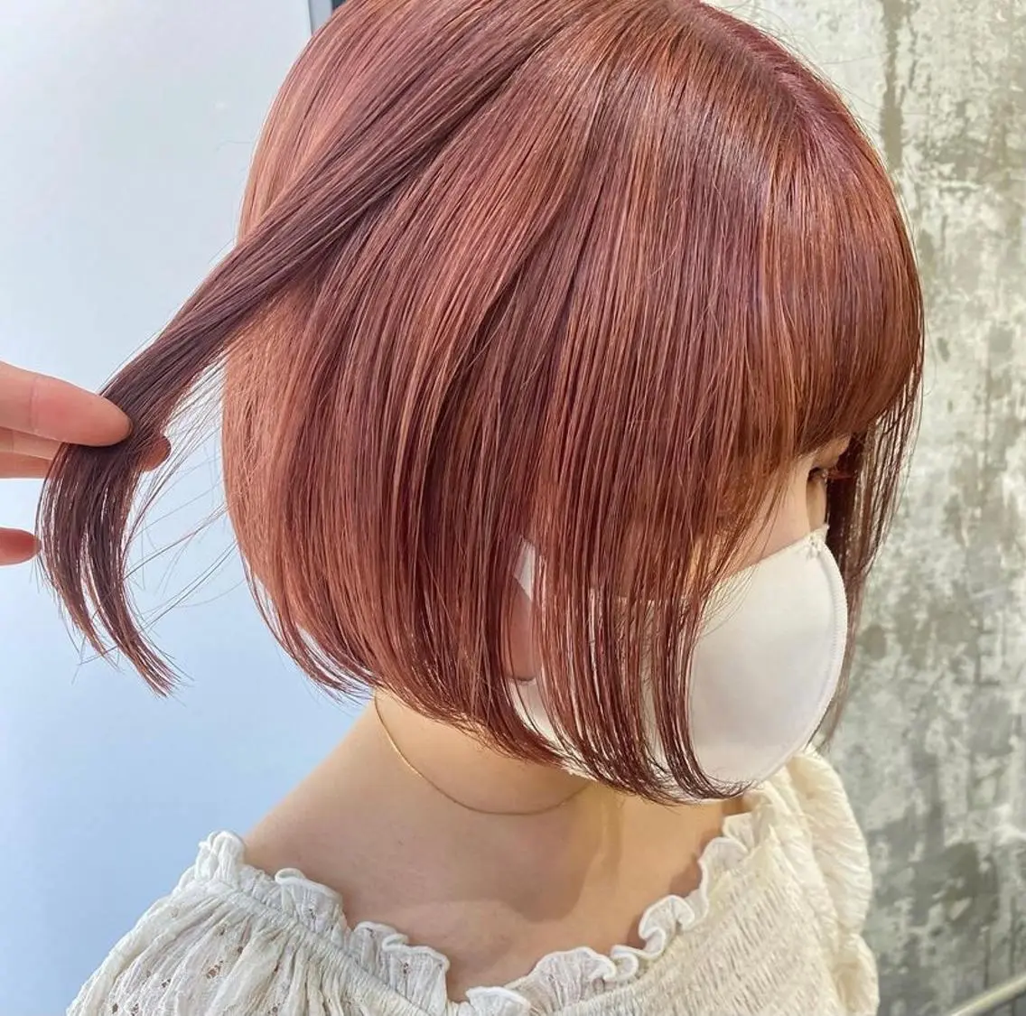 ショート カラー ヘアアレンジ 福岡似合わせレイヤー /ウルフ/ハイトーンのヘアスタイル