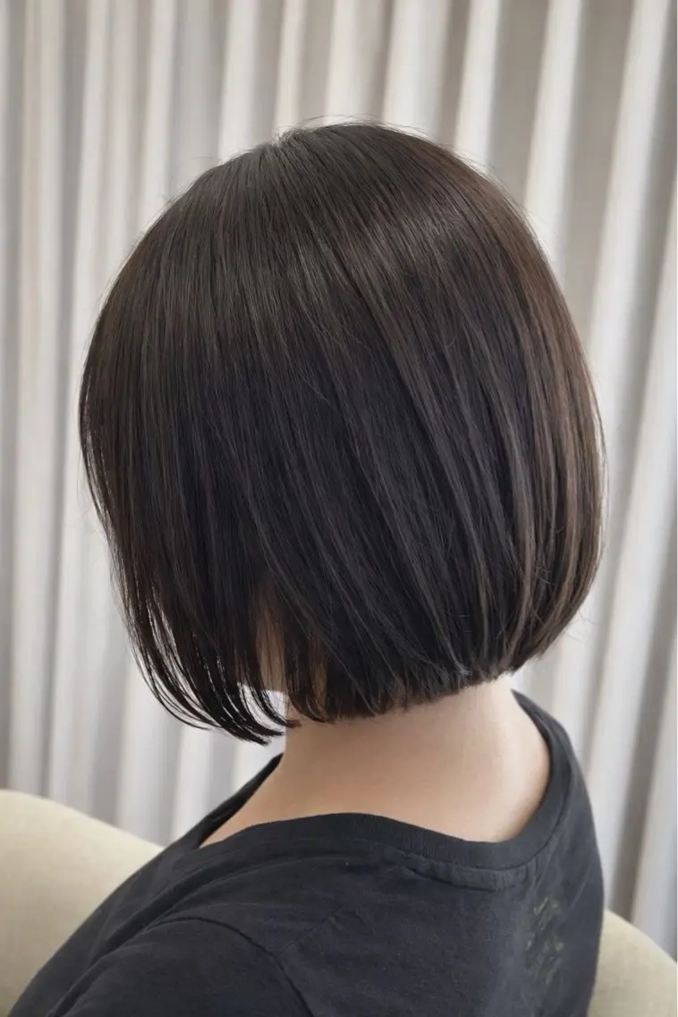 ショート カット センターパート 韓国ヘア・綾也のヘアスタイル