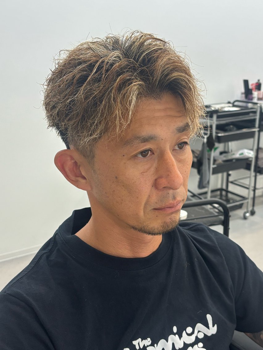 カラー パーマ メンズ ヘアカラー パーマ 瀧田翔眞/ メンズパーマ・カラーのヘアスタイル