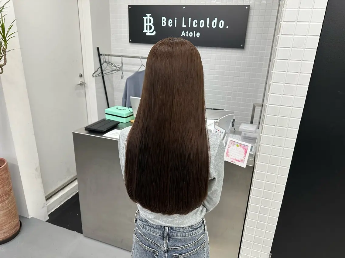 ロング カラー カット ヘアカラー トリートメント 古田 昂也のヘアスタイル