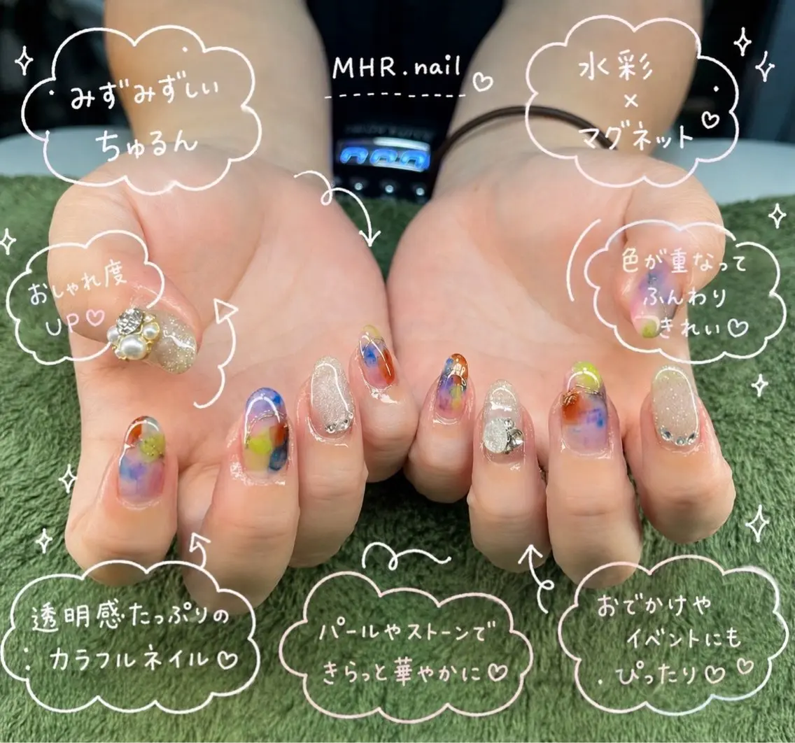 ネイル ハンドネイル フットネイル MHR nailのネイルデザイン