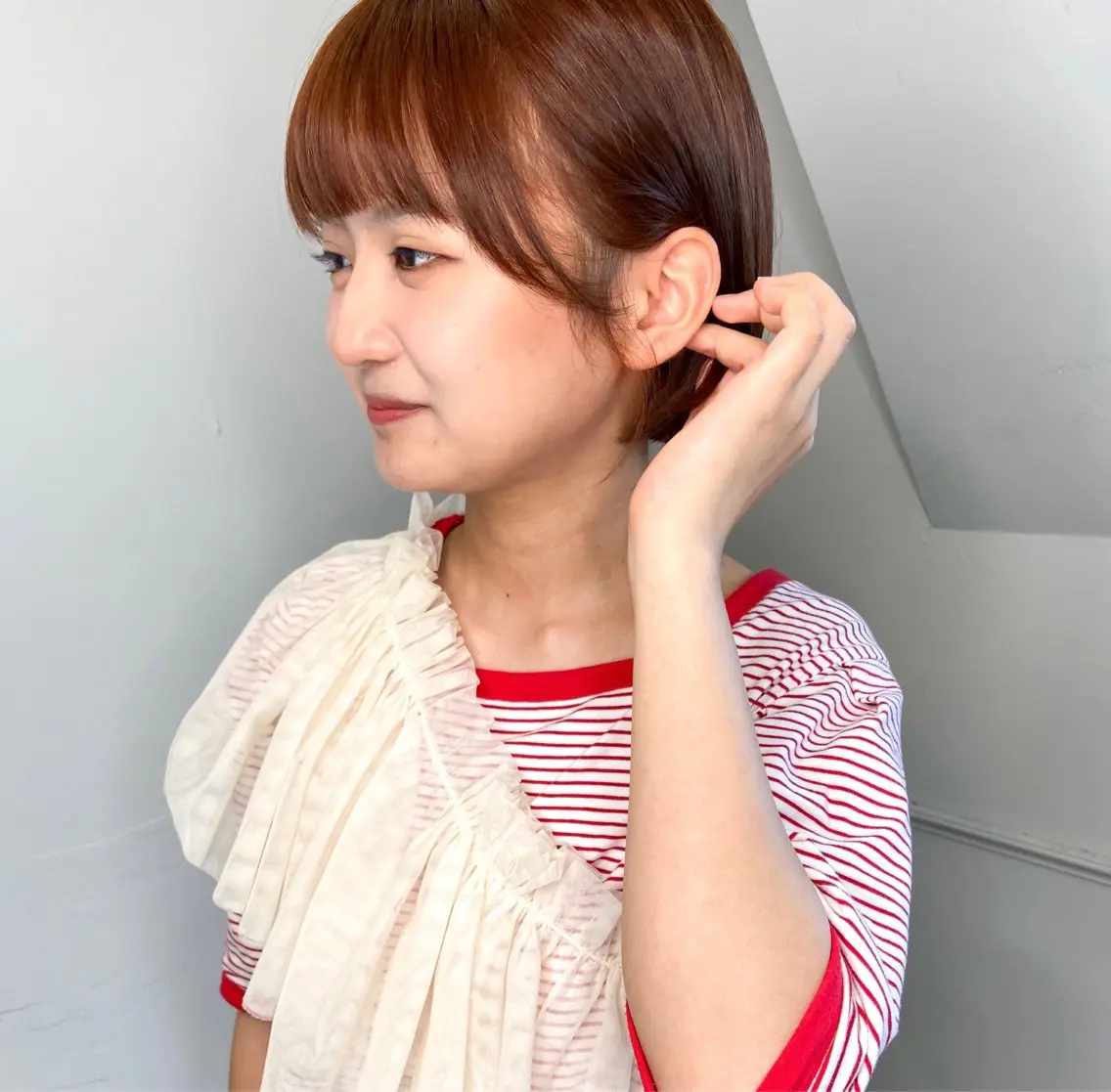 ショート カラー パーマ ヘアアレンジ ブリーチ ブラウンカラー ブリーチなしカラー オレンジ 髪質改善 🌼似合わせのプロ 心斎橋/rena🌼のマツエク・マツパデザイン