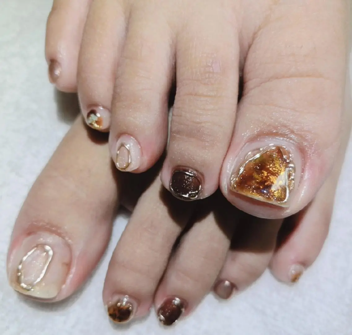 ネイル フットネイル nailsalon BlueDaisyのネイルデザイン