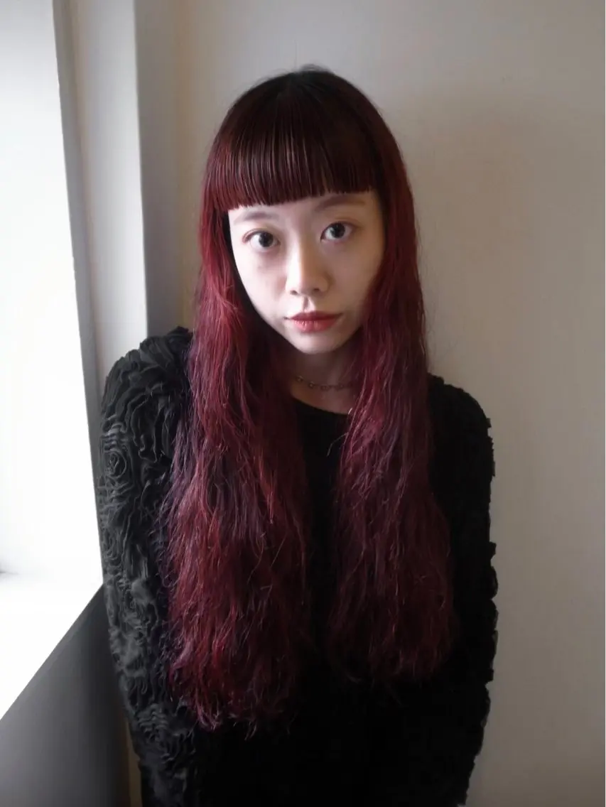 ロング カラー ブリーチ ダブルカラー ブリーチなしカラー カット ヘアカラー 茉樹@pullnoc /新宿/ボブ/モードのヘアスタイル
