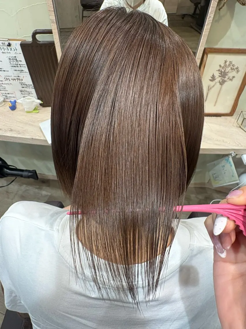 ショート カラー 髪質改善 🤍ちなつ /髪質改善ヘアエステのヘアスタイル