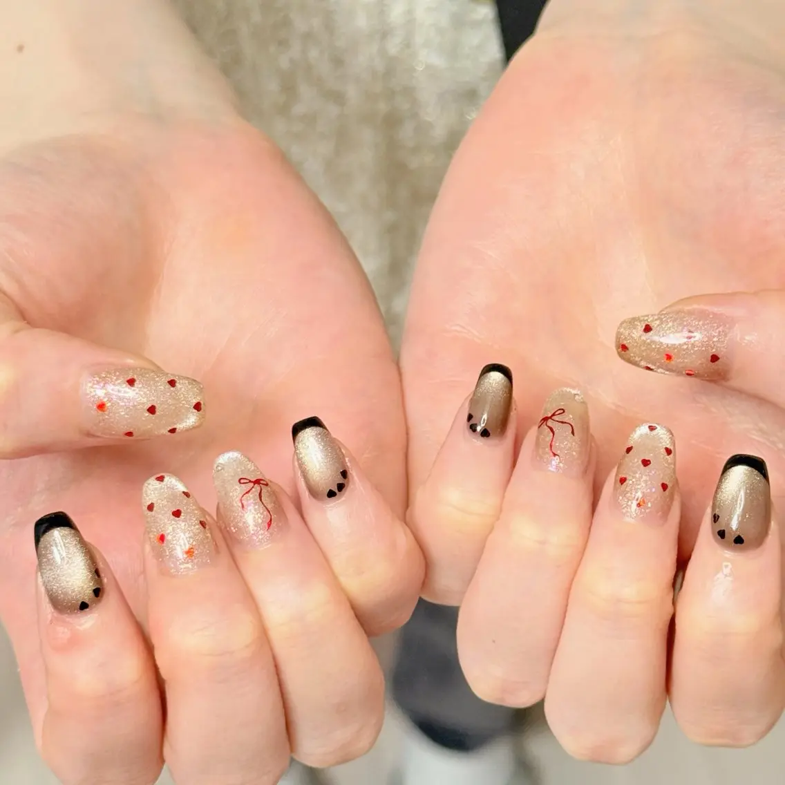 ネイル アートネイル オーロラネイル チークネイル フレンチネイル ガラスフレンチ 🎀🎀YooLi Nail Salonのネイルデザイン