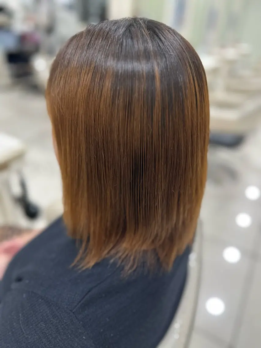 ミディアム 縮毛矯正 🌺Ash志木南口店 🌺武藤夏海のヘアスタイル