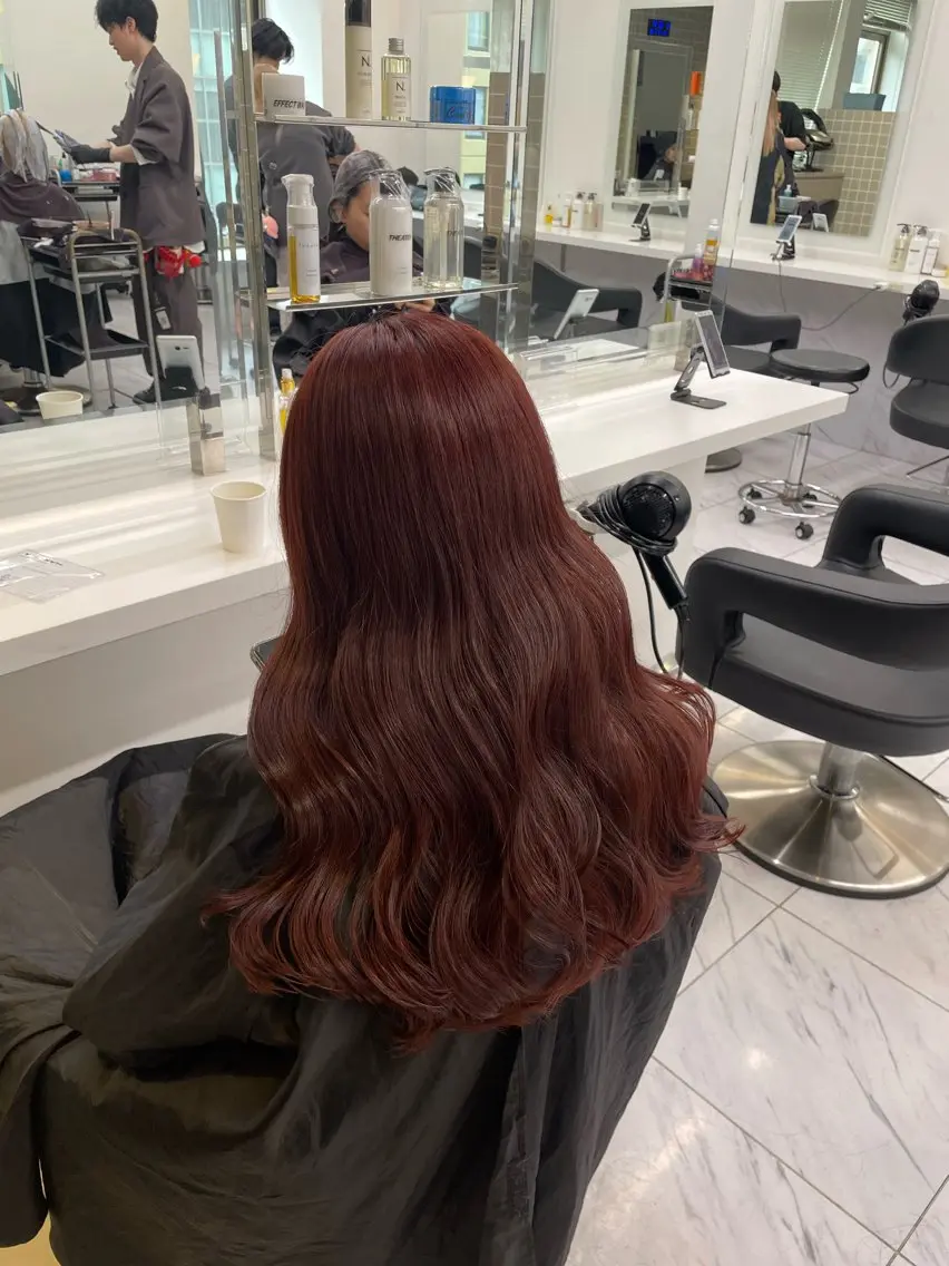 ロング カラー ヘアアレンジ ヘアカラー トリートメント ヘアセット 💗横浜美容室 💗HARUNAのヘアスタイル