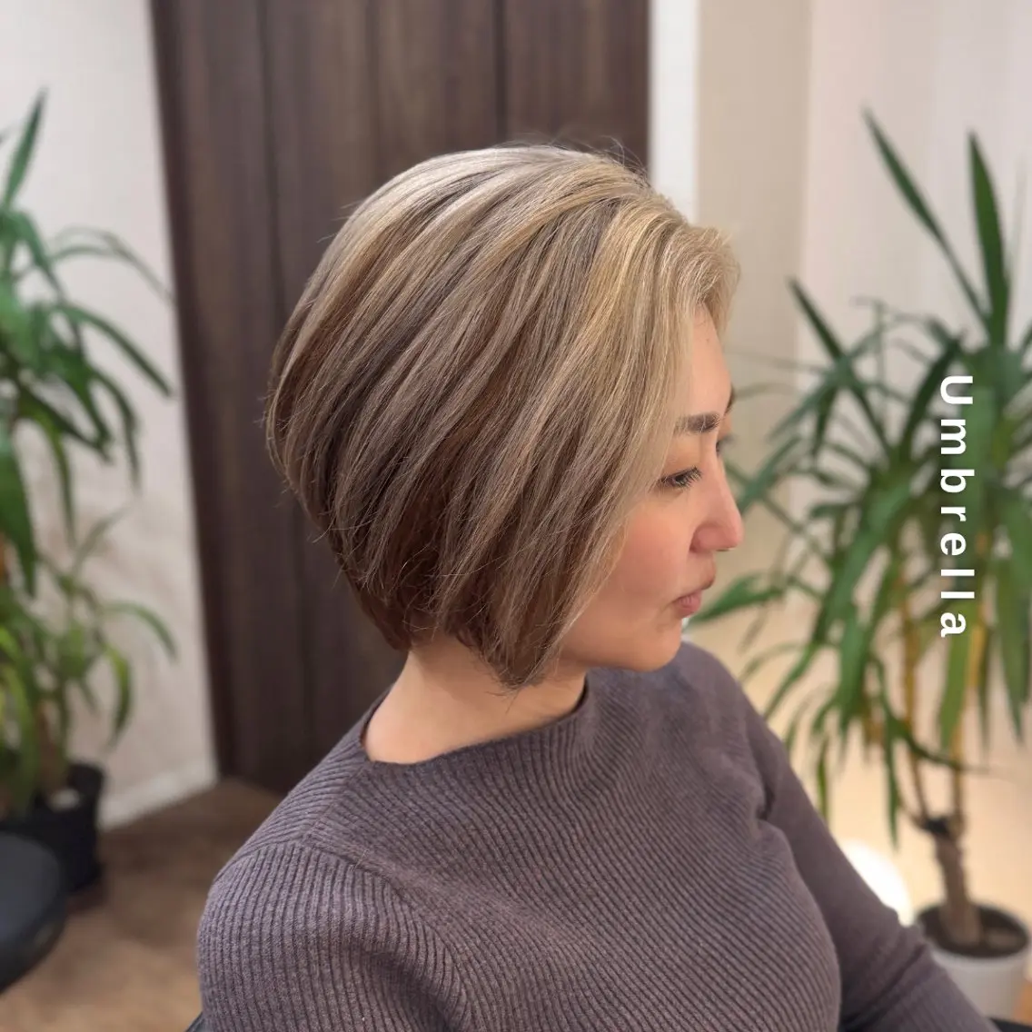 ショート カラー 前下がりボブ ボブ ヘアカラー トリートメント ヘアセット しんのすけ /モデルさん募集中のヘアスタイル