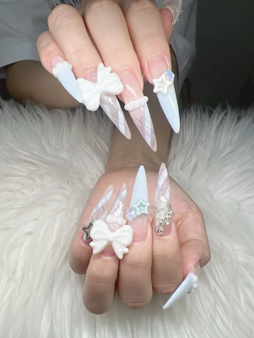 ネイル ハンドネイル Lee Nails チップ長さだし専門店のネイルデザイン