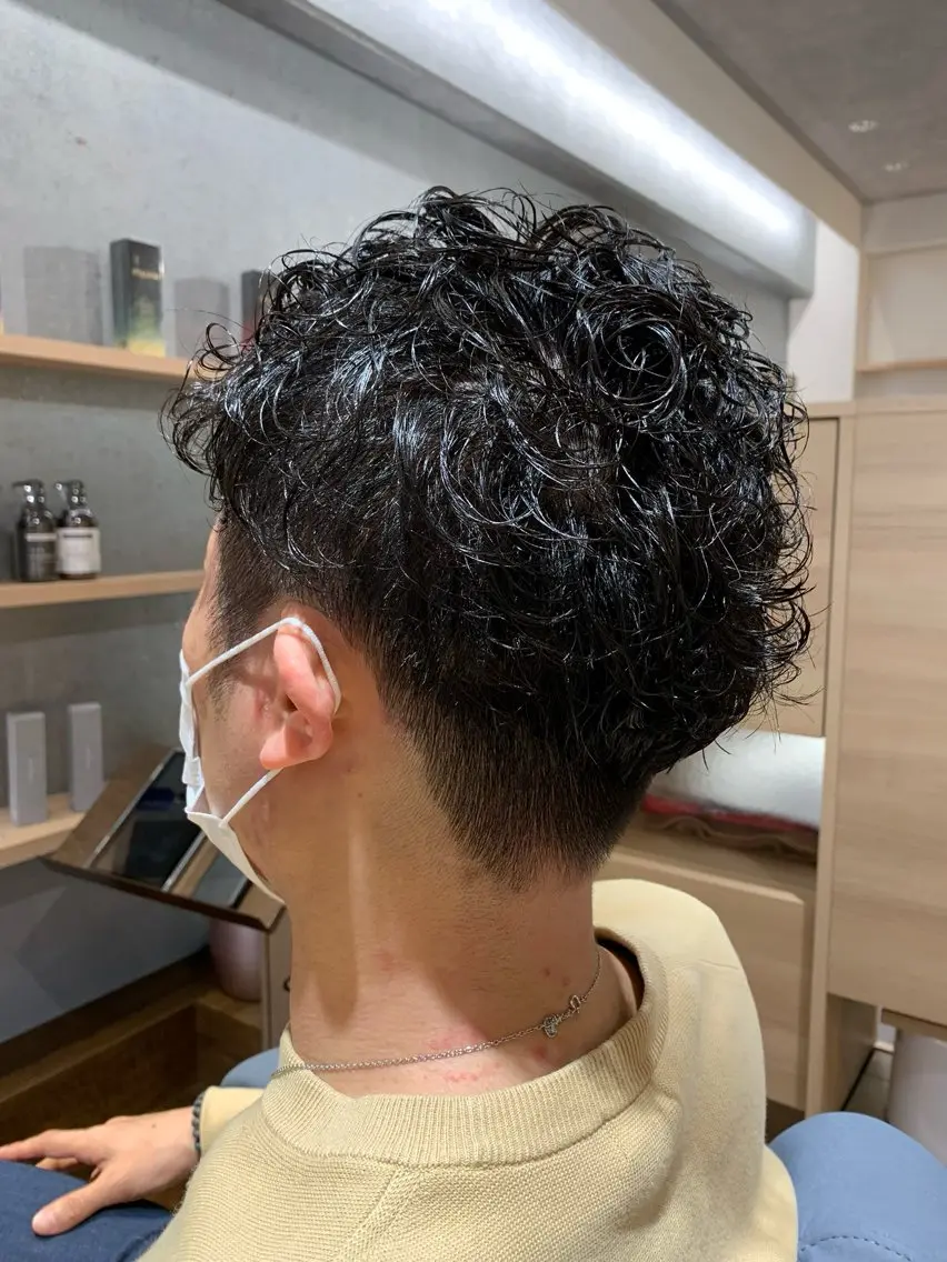 メンズカット＋パーマ＋クイックスパの写真