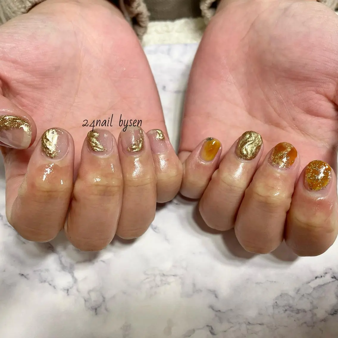 ネイル 成人式 ラメ(グリッター) 持ち込み Atelier by 24nail/Ayaのネイルデザイン