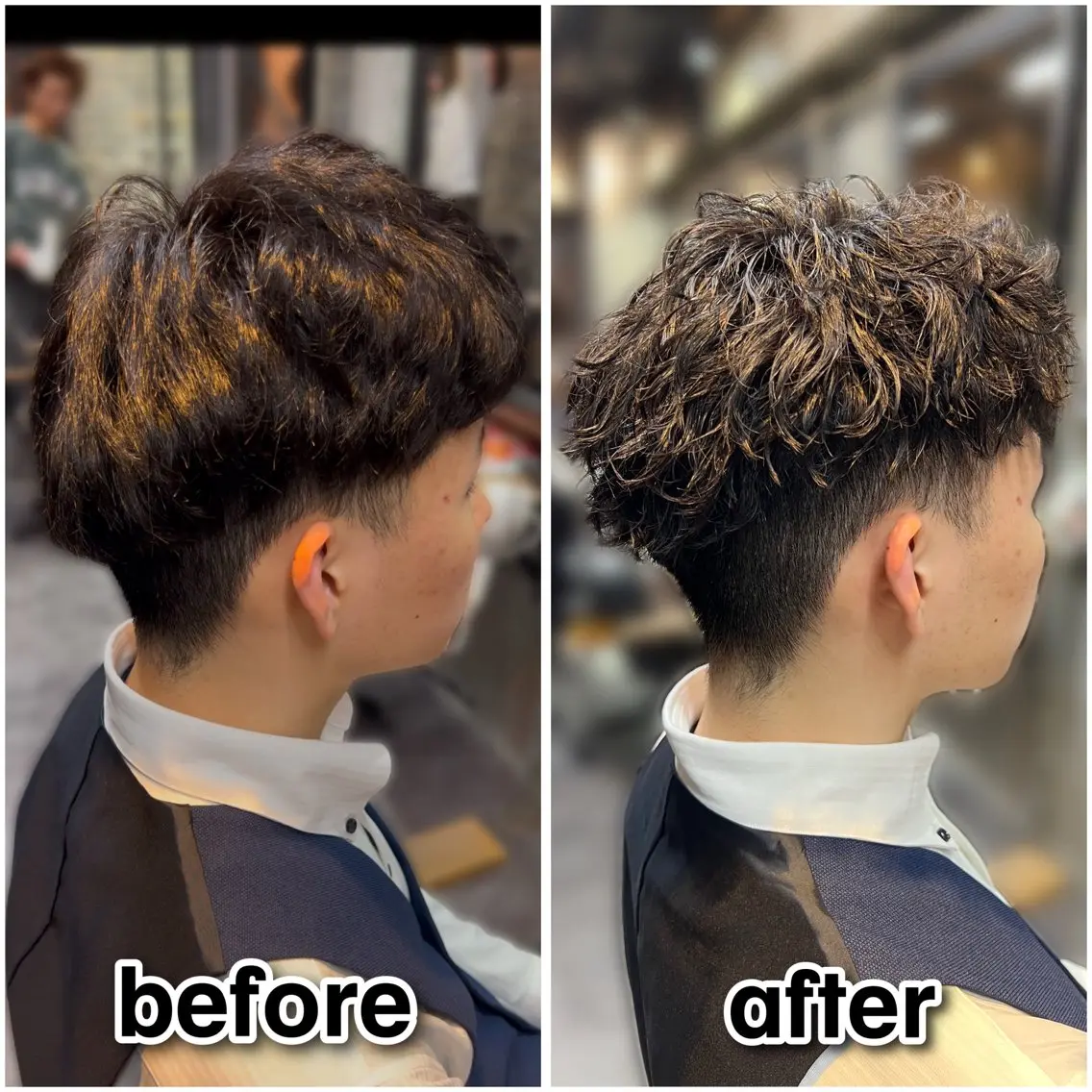 ショート パーマ DIECE渋谷 渡邉 凜【メンズ特化】のヘアスタイル