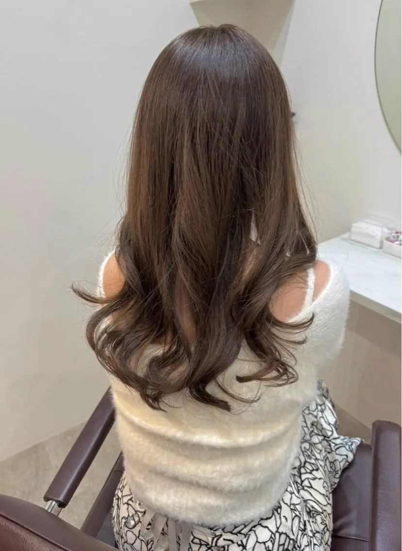 セミロング 艶髪 韓国ヘア 特化 Zina北千住 阿部のヘアスタイル