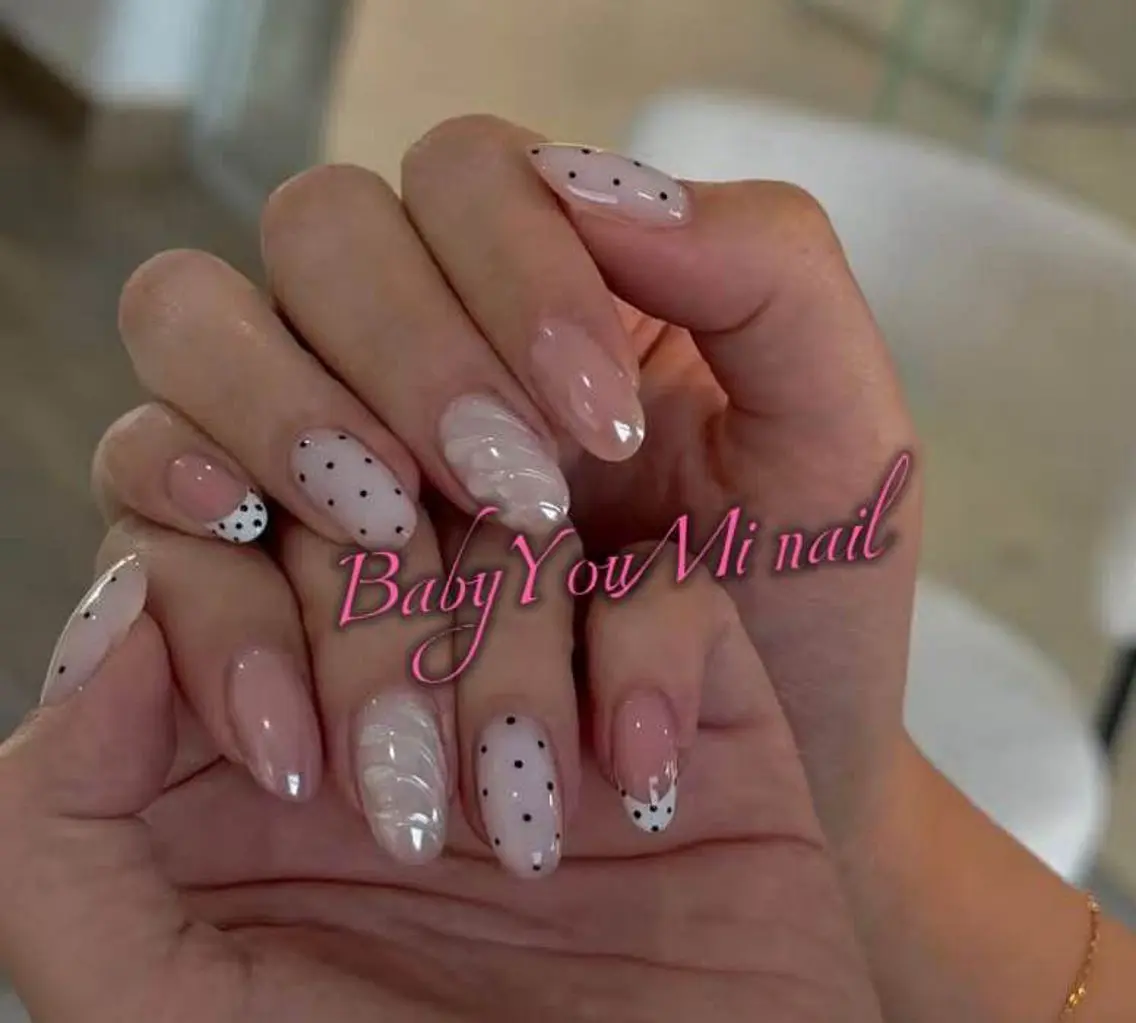 ネイル オーロラネイル チークネイル 成人式 フットネイル フレンチネイル ハンドネイル BabyYouMi nailのネイルデザイン
