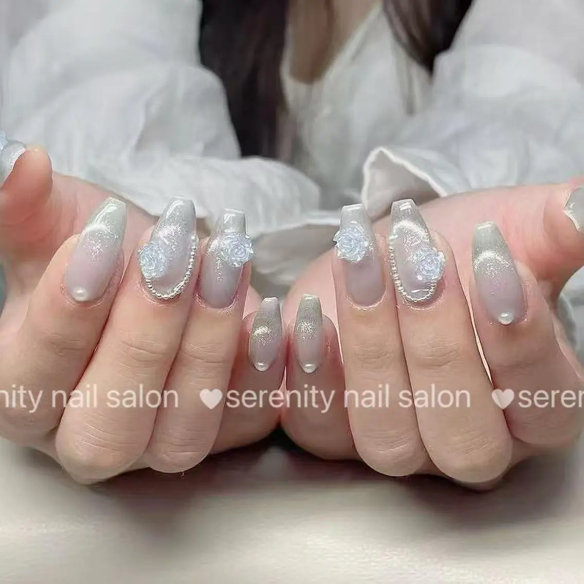 ネイル 長さ出し 持ち込み ワンホンネイル ハンドネイル ハンドケア 🌻ハサミ ✂️のネイルデザイン