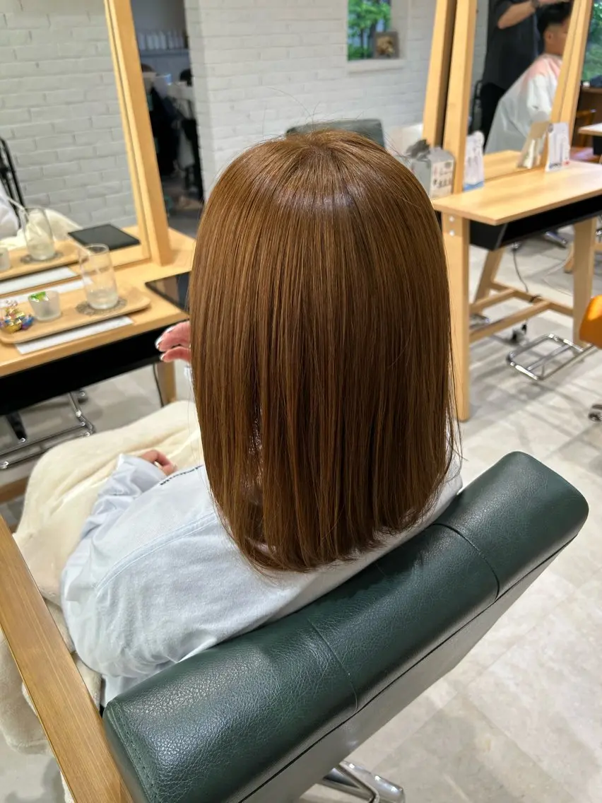 ミディアム カラー 上原 未來のヘアスタイル