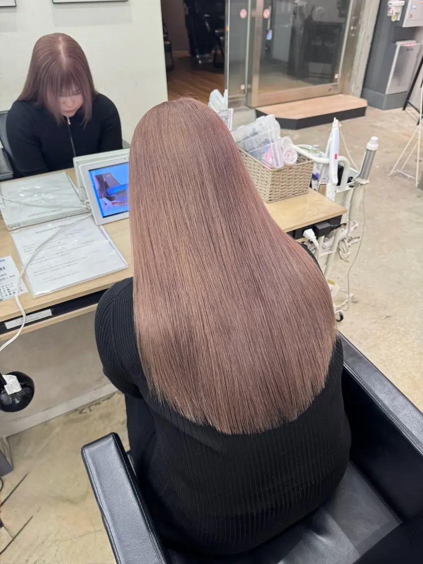 ロング カラー ヘアカラー 小顔カット/艶 カラー特化♡MIHOのヘアスタイル